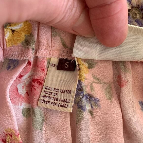 Vintage Susan Bristol Pleated Floral Chiffon Midi Skirt - Picture 7 of 11